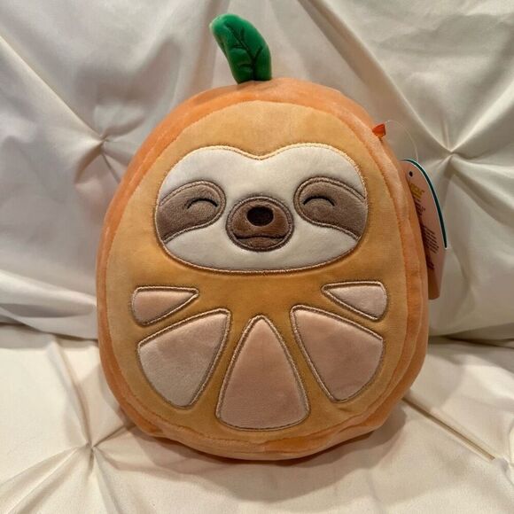 Squishmallows 8" Simon The Orange Sloth Plush Officially Licensed Kellytoy NWT - Picture 1 of 7